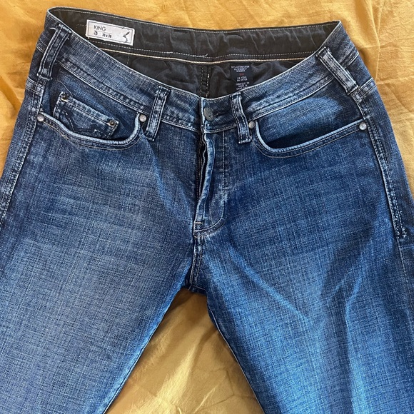 Buffalo David Bitton Womens Queen Mid-Rise Bootcut Jeans wash 29 Blue Denim - Picture 8 of 10